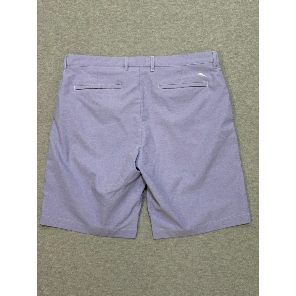 Tommy Bahama Mens 36 Lavender Performance Golf Shorts Purple Chino Marlin